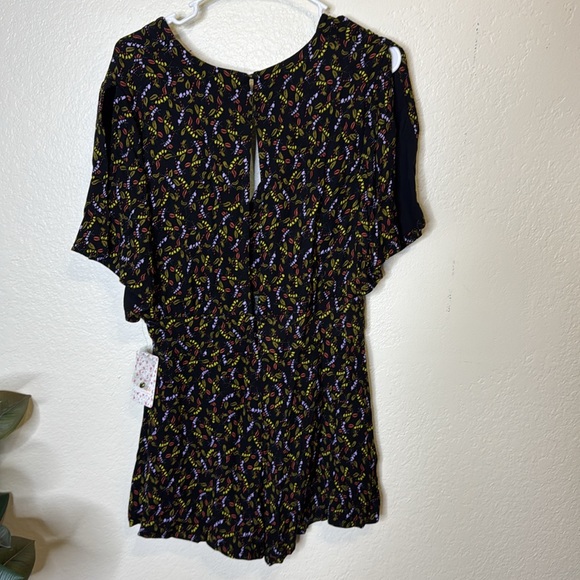 Free People Virginia Split Sleeve Printed Romper - Picture 3 of 8